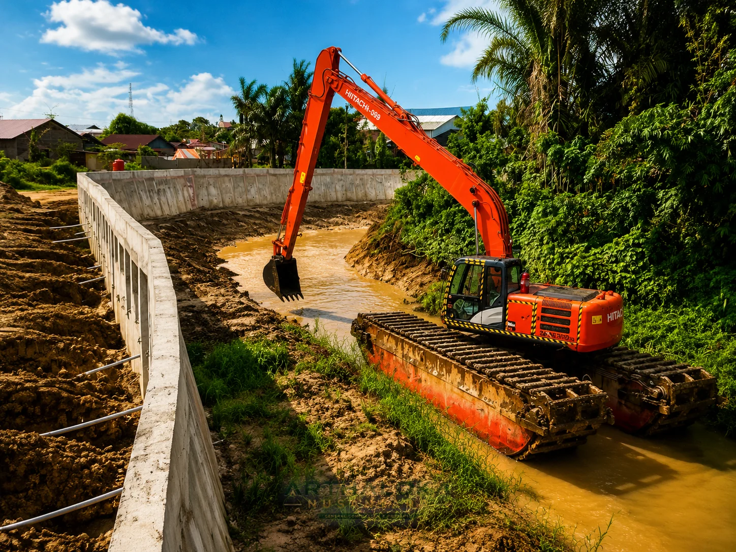 Portofolio proyek PERKUATAN DINDING TEBING KEL.TELIHAN oleh kontraktor Kalimantan Timur Arthaloka Nusantara di Bontang